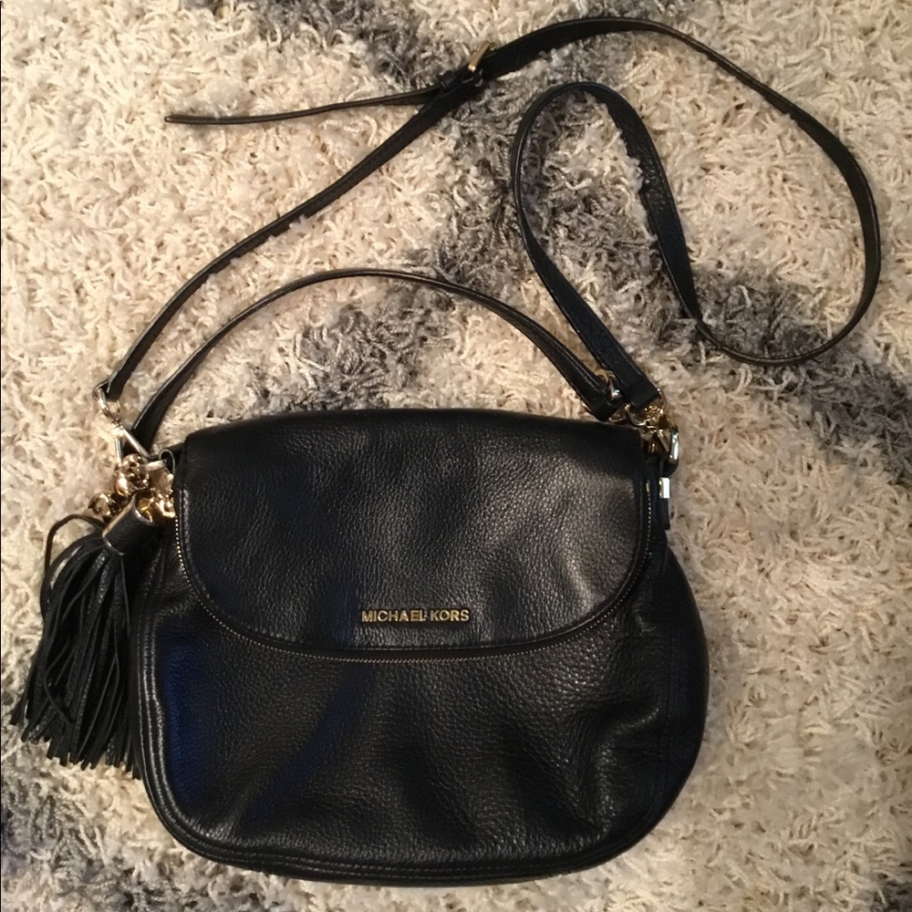 Michael Kors black leather purse